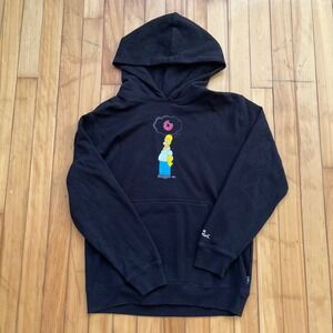 Billabong The Simpsons Homer Donut Hoodie Black Youth XL 16 Pullover Graphic